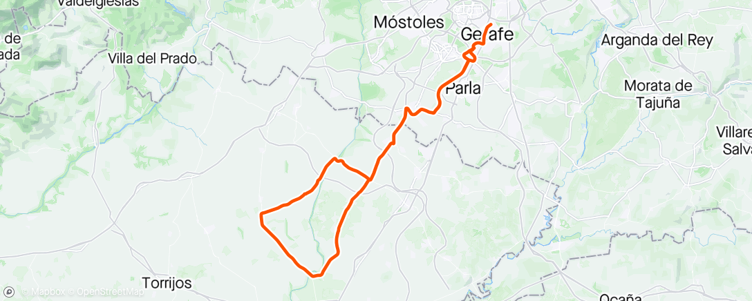 Map of the activity, Chozas de Canales