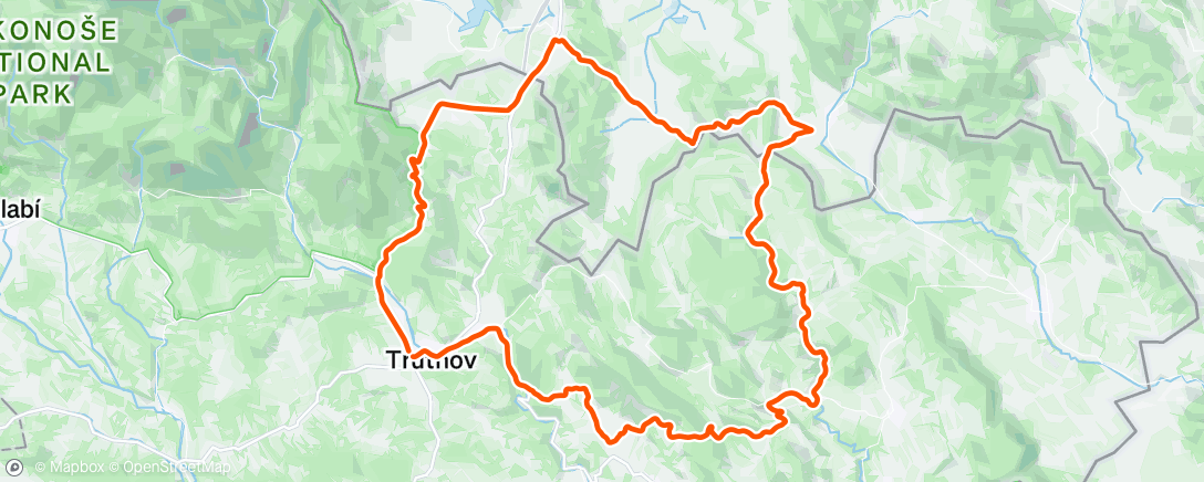 Map of the activity, Lunch Ride