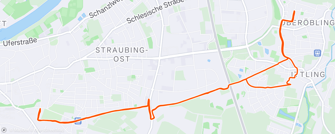 Map of the activity, 4x6' threshold intervals