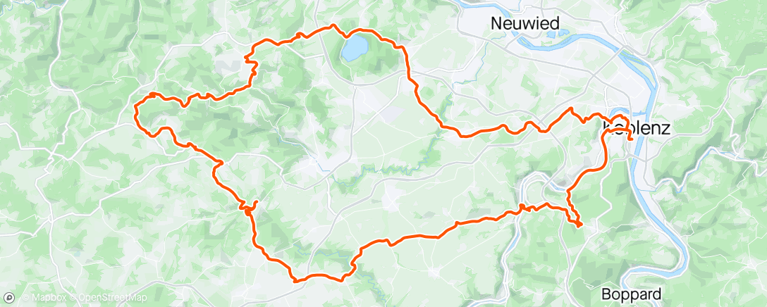 Mapa de la actividad, Eifel Erkundung