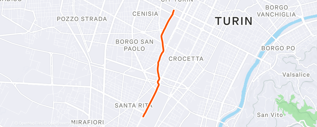 Map of the activity, Afternoon Ride