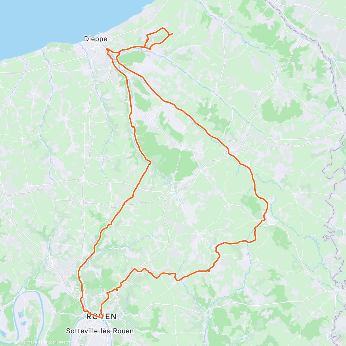 Карта физической активности (200km à vélo ! Épisode 2)