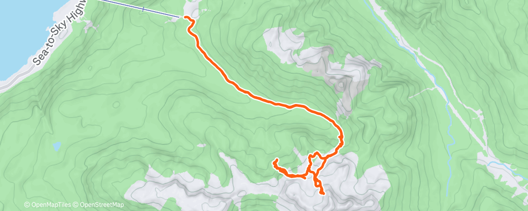 Карта физической активности (Morning Backcountry Ski)