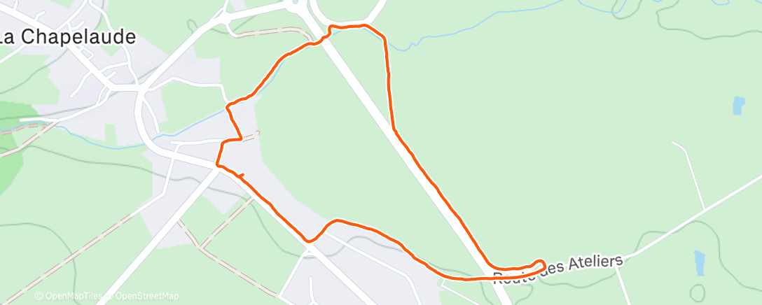 Map of the activity, Marche le matin