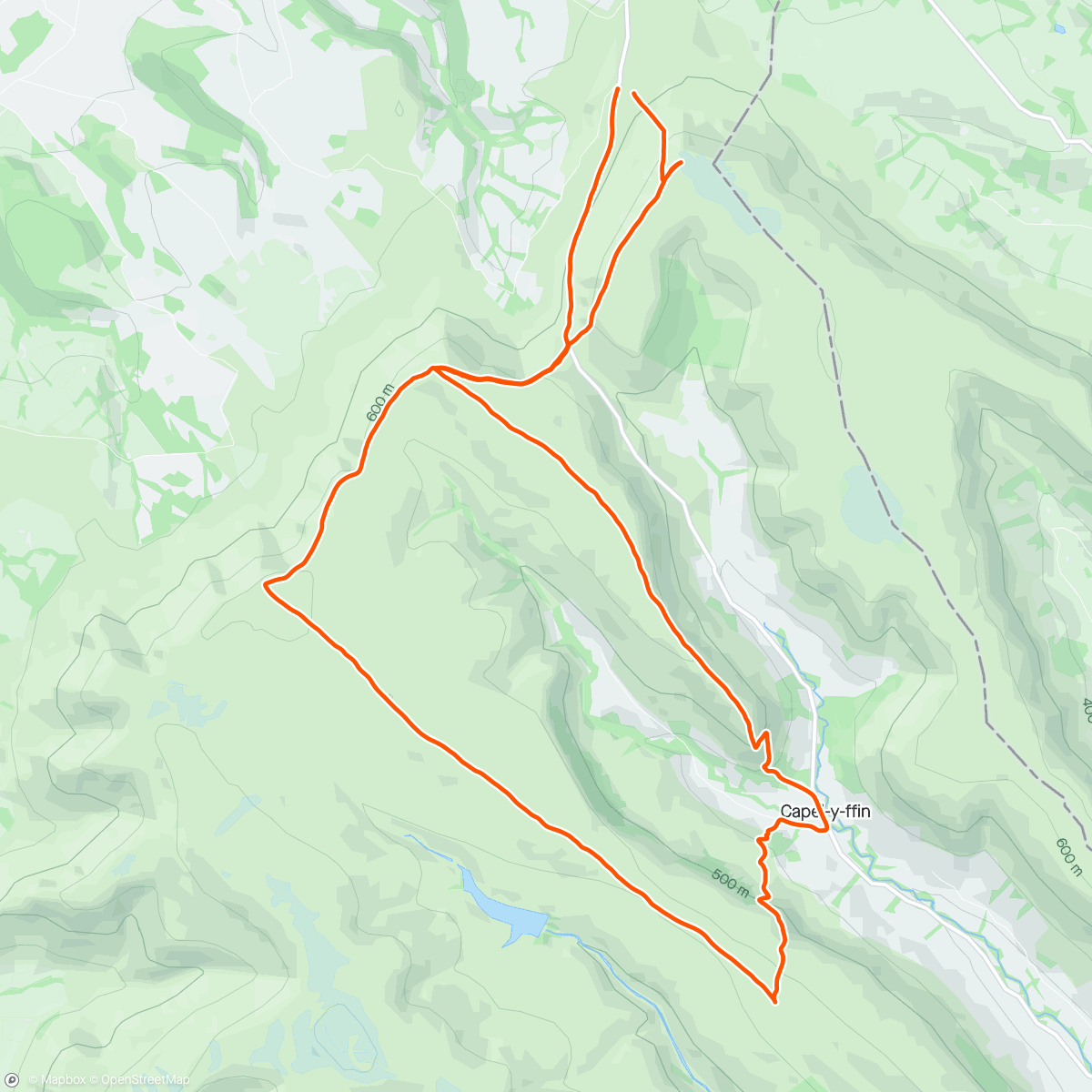 Map of the activity, Steady mountain half