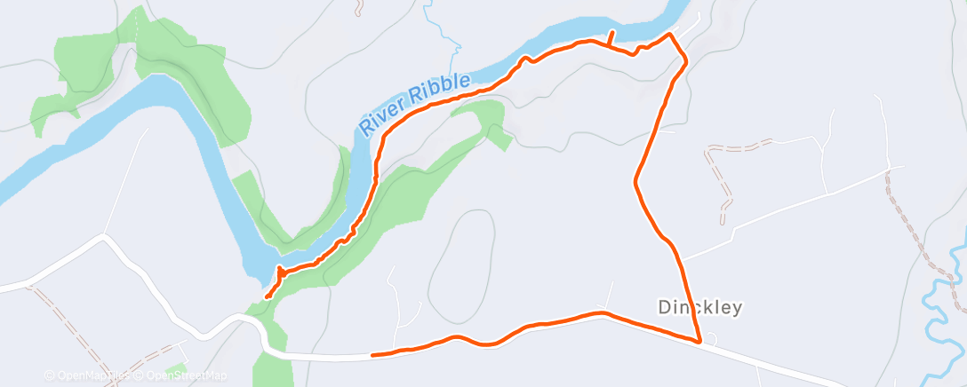 Map of the activity, Lunch Walk