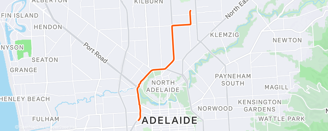Map of the activity, Afternoon Ride