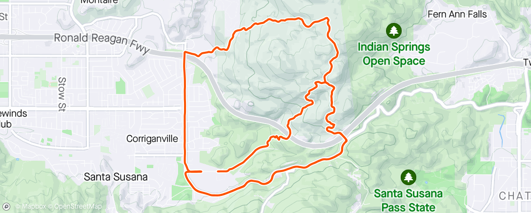 Map of the activity, Spring Riding Before Back To Work