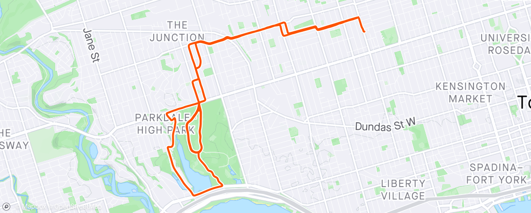 Map of the activity, Last ride with glasses