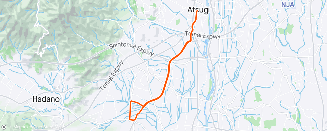 Map of the activity, Afternoon Ride