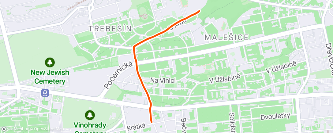 Map of the activity, Na Rekole (Bosse) dpnk ⛅🌡️+4, semafory 0-2