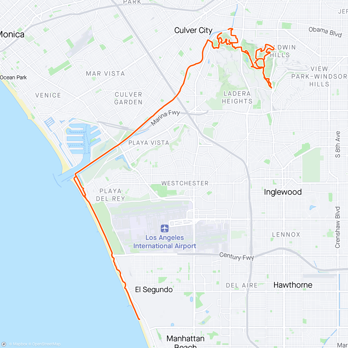 Map of the activity, Leg up