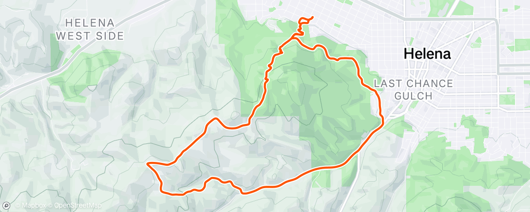 Map of the activity, Hiker and her little dog as witness