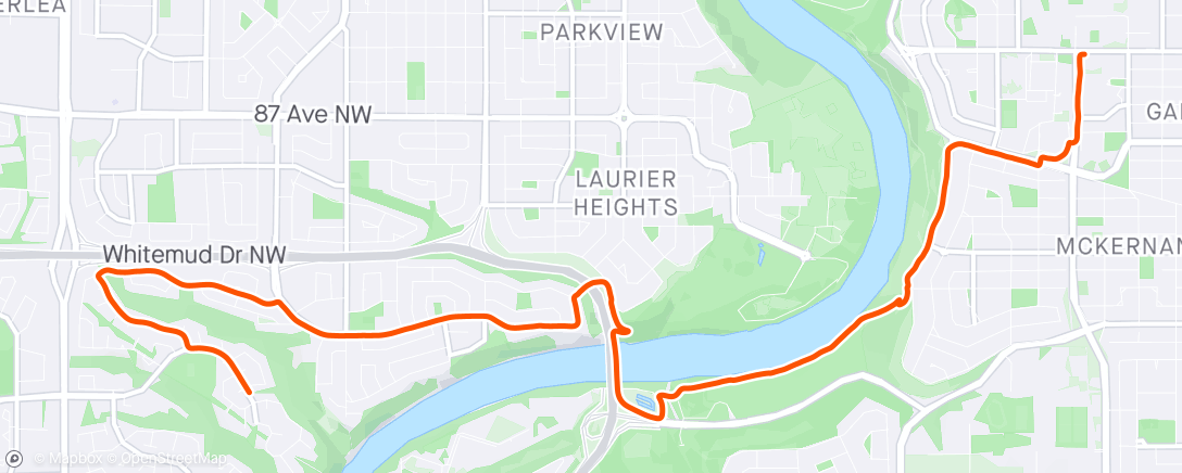 Map of the activity, Chilling morning ride to work