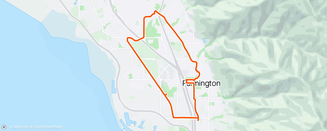 Map of the activity, Morning Run