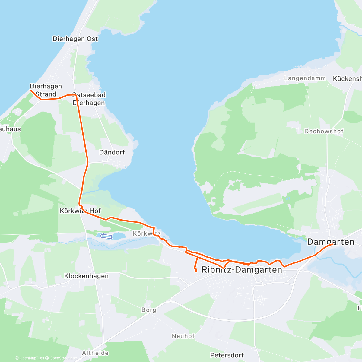 Карта физической активности (Дневной велозаезд)