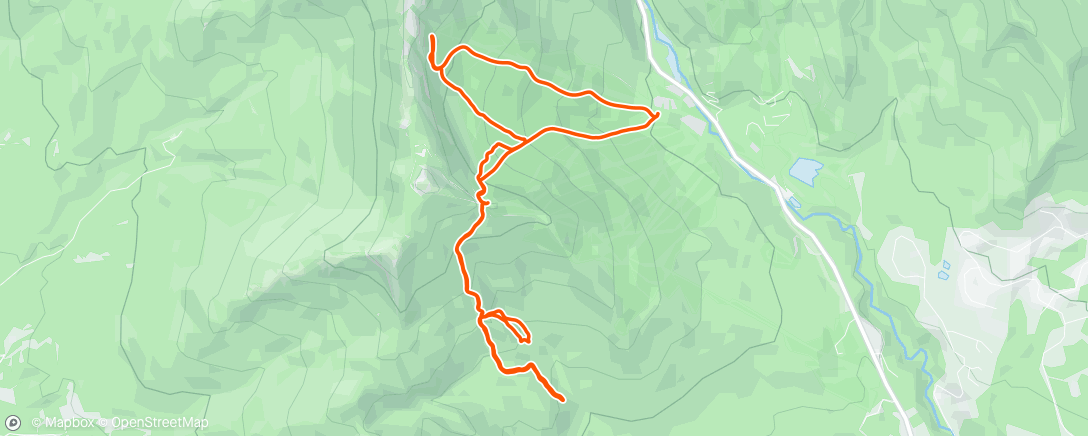 Map of the activity, Morning Backcountry Ski
