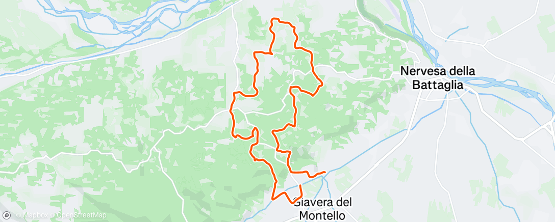 Map of the activity, Sessione di trail running mattutina