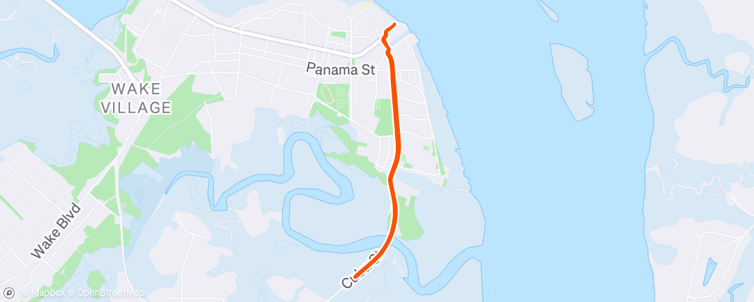 Map of the activity, Lunch Run