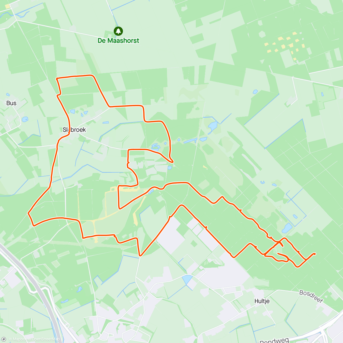 Map of the activity, Geocaching