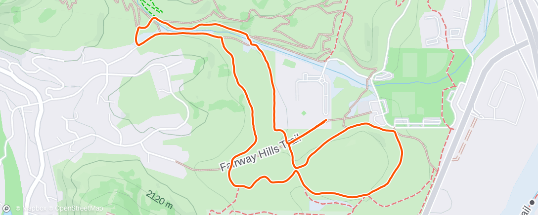 Map of the activity, PC Trail Series 5K 70lbs