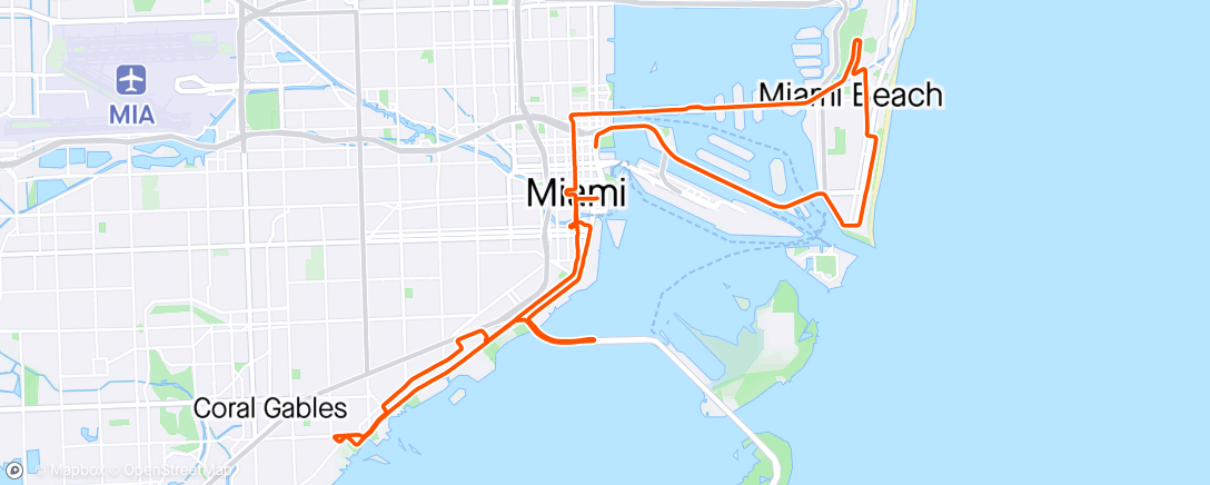 Map of the activity, Fun times in Miami!