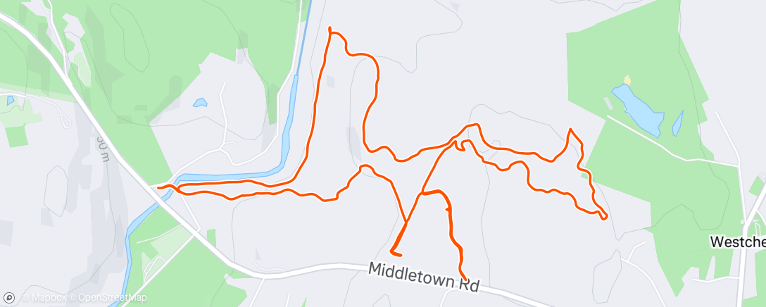 Map of the activity, Afternoon Hike