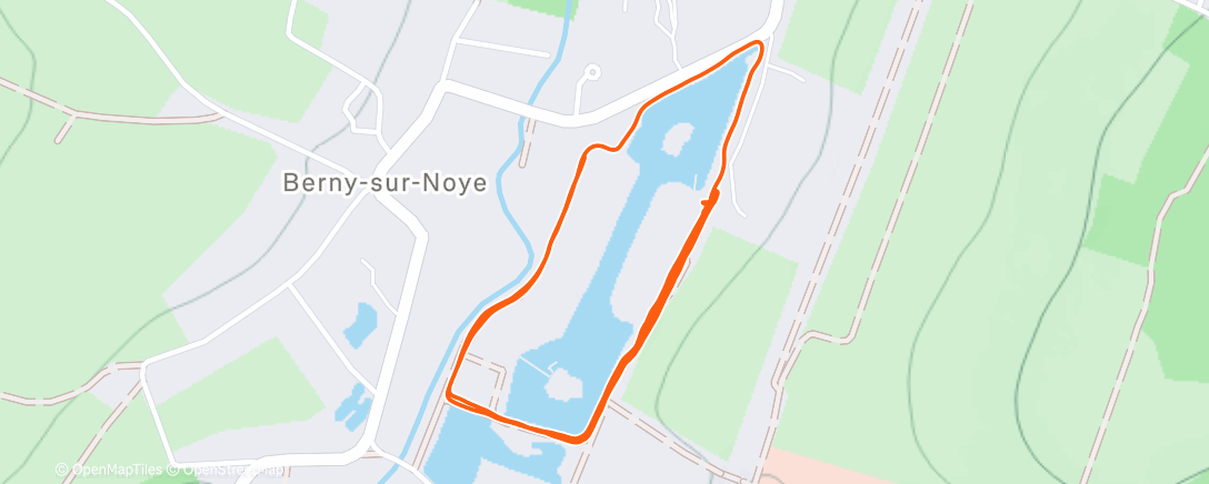 Map of the activity, Trail en soirée