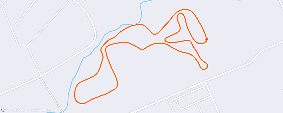 Map of the activity, Северный лыжный заезд (вечер)