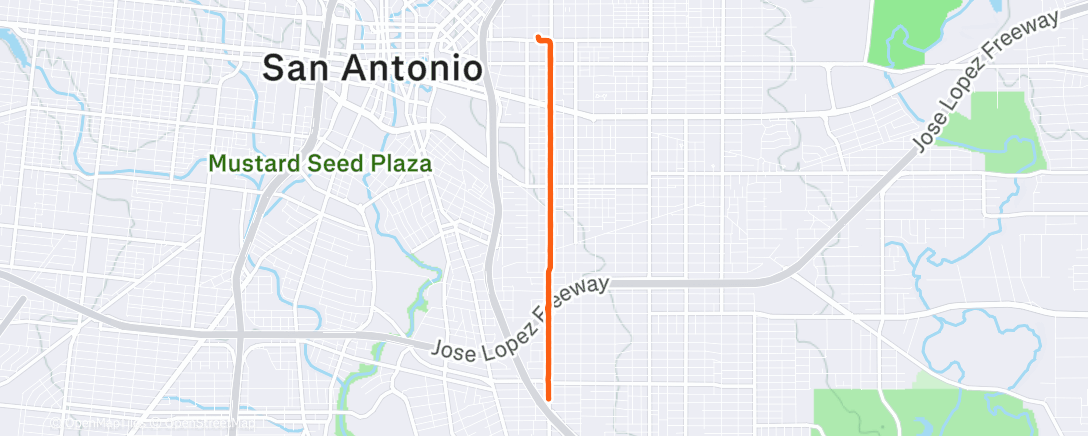 Map of the activity, Morning Run