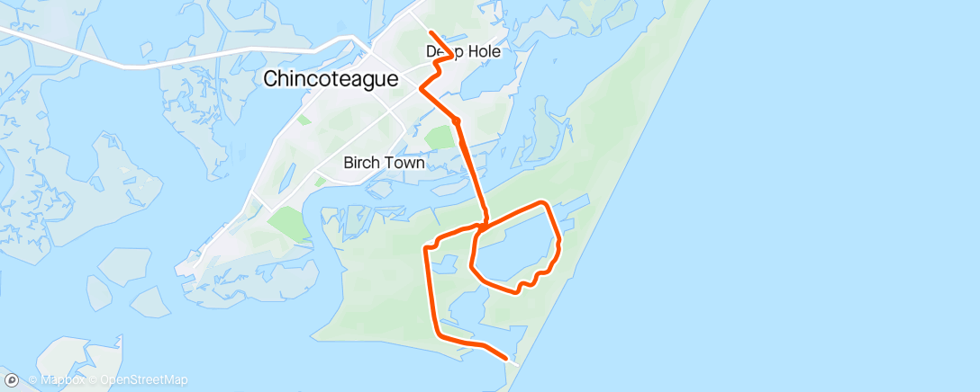 Map of the activity, Exploring Chincoteague Island!