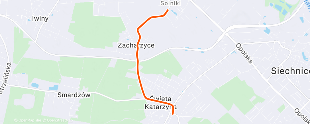 Map of the activity, Afternoon Ride