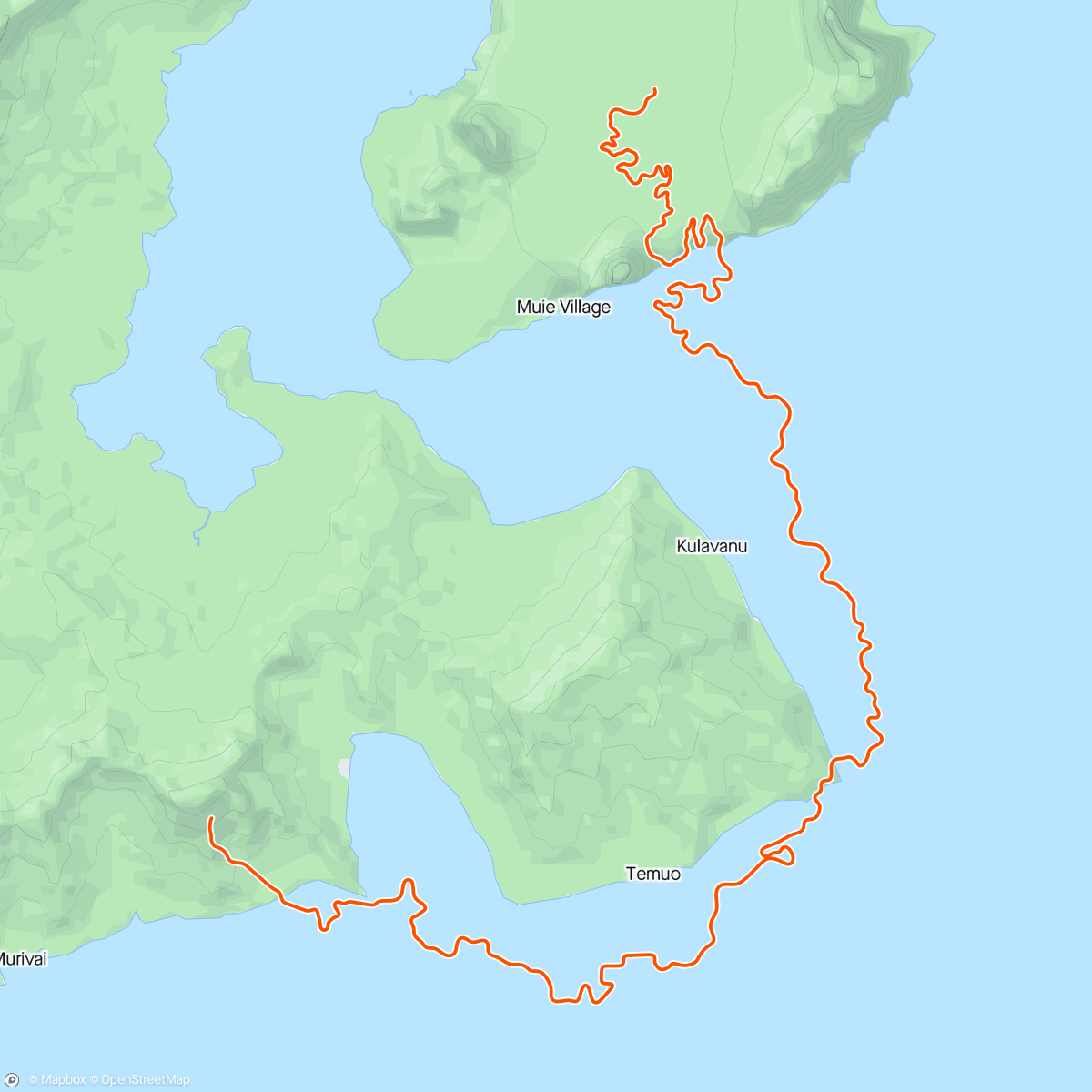 Map of the activity, Zwift - Race: 3R Racing on Canopies and Coastlines in Watopia