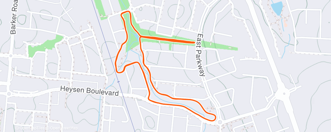 Map of the activity, Parkindula Last Parkrun of 2025 🎊