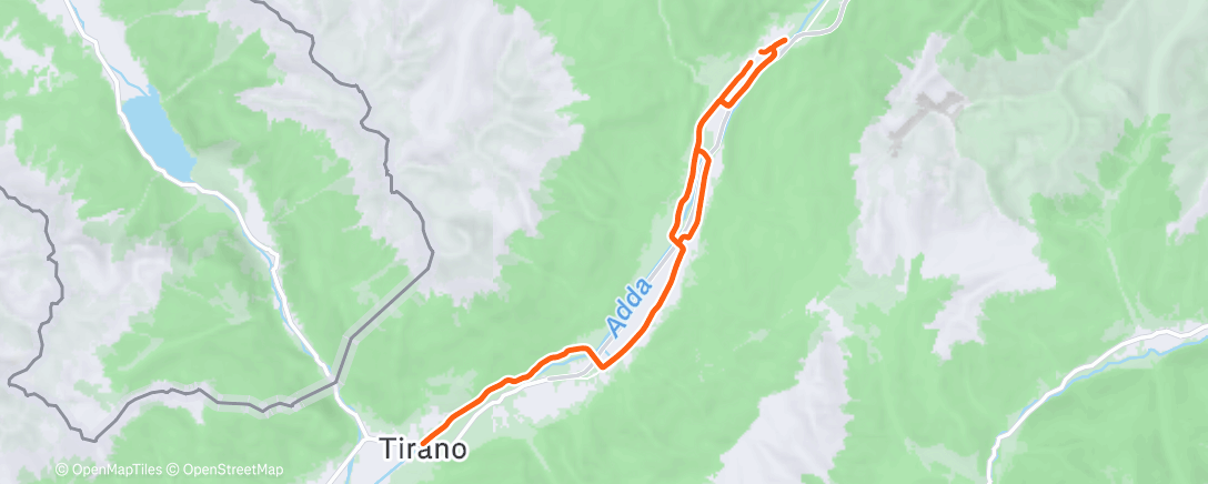 Map of the activity, Pedalata dell'ora di pranzo