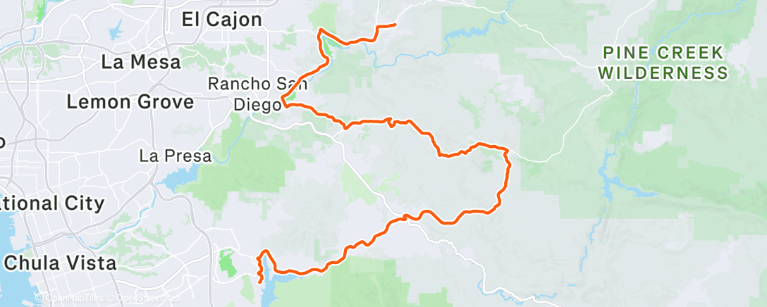 Map of the activity, Coach split ride Day 2 with the guys