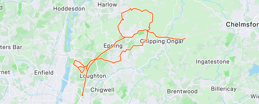 Карта физической активности (Cycling)