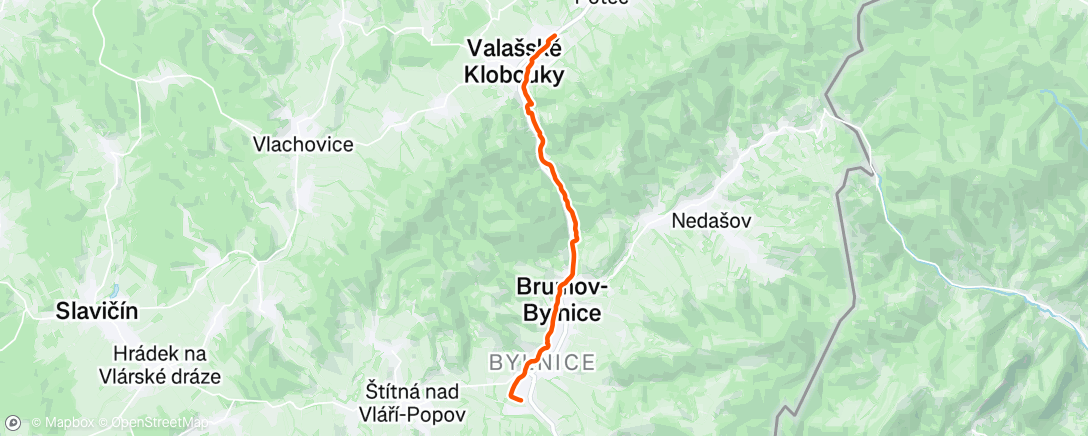 Map of the activity, Morning Hike