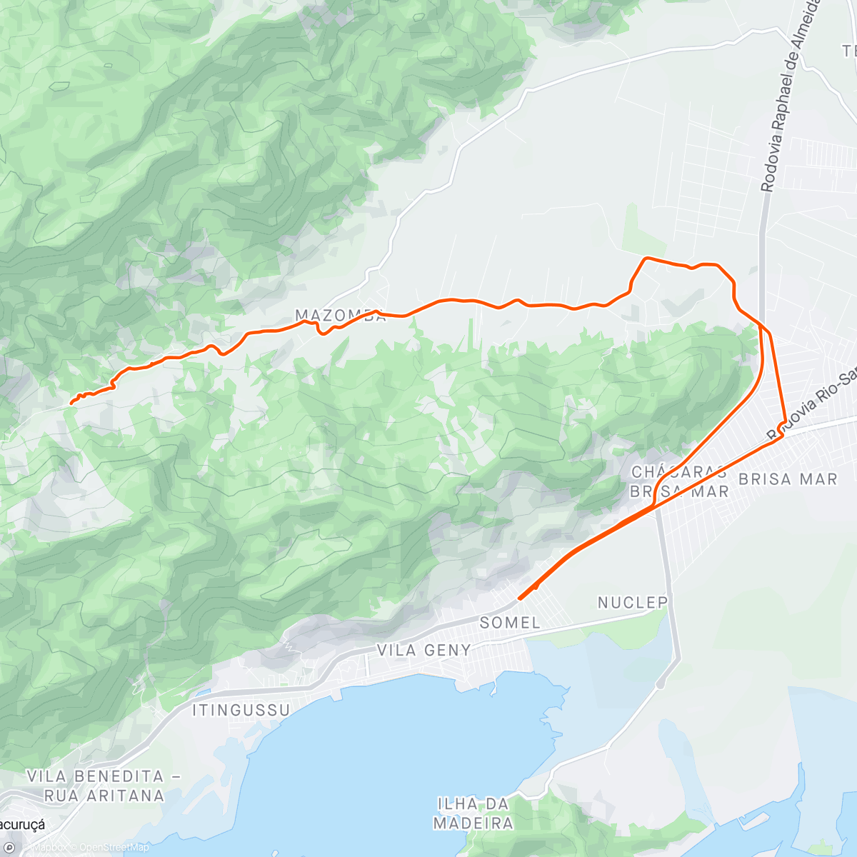Mapa da atividade, Taquara