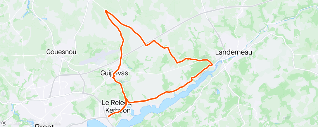 Map of the activity, Tour de Bretagne 🇫🇷 j-1