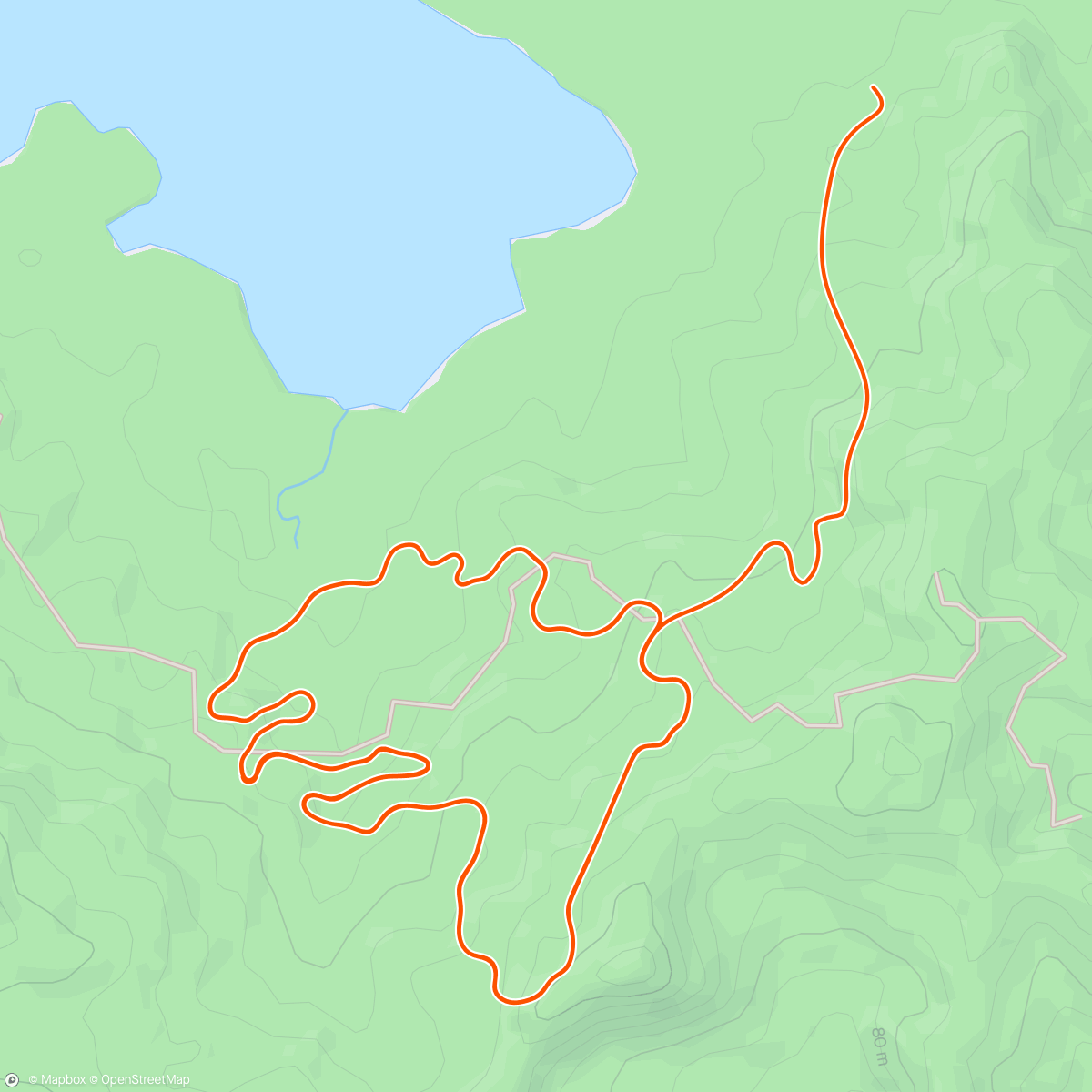 Map of the activity, Zwift - Race: BC Bike Race MTB Race (D) on Handful Of Gravel in Watopia