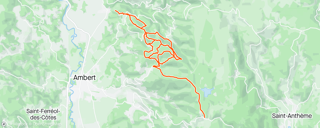 アクティビティ「Enduro des Buses」の地図