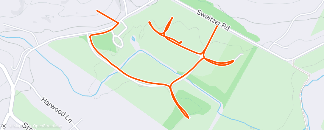 Map of the activity, Morning Run