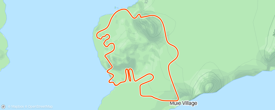 Map of the activity, Zwift - 2 x 30min tempo, 80-85rpm (5min) in Watopia