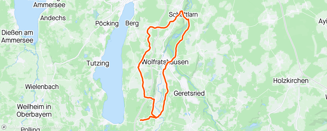 Mappa dell'attività Mittagsradfahrt