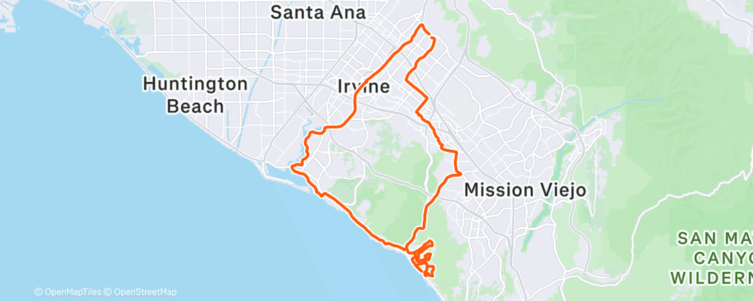 Карта физической активности (Laguna Beach Climbing)