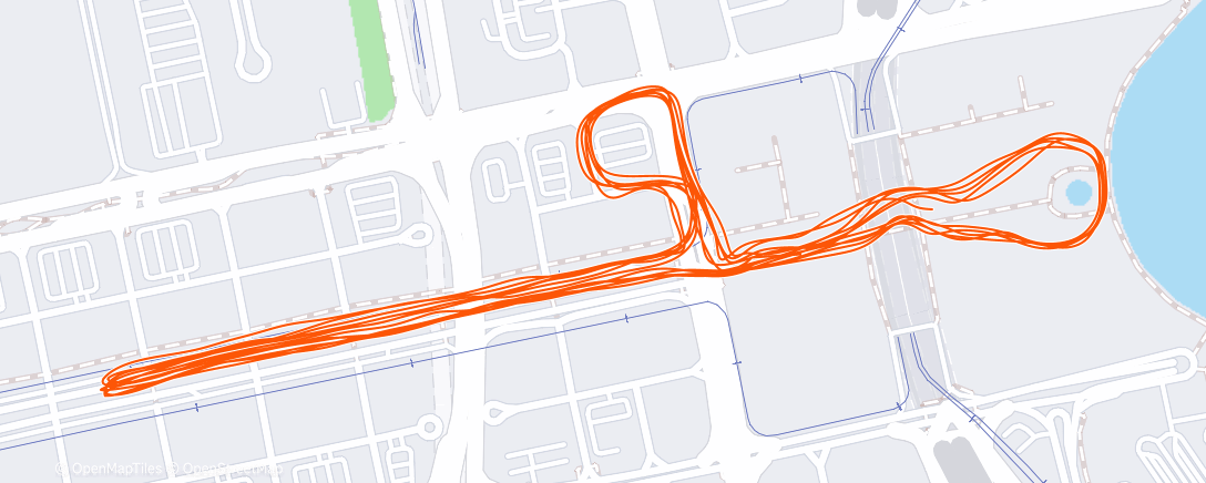 Map of the activity, Lunch Run