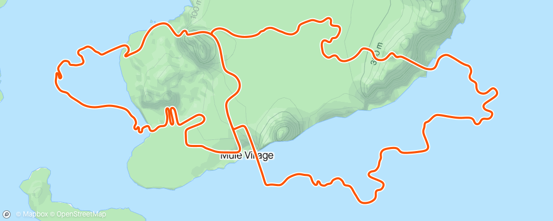 Mappa dell'attività Zwift - Big Flat 8 in Watopia