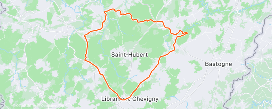 Map of the activity, Morning Ride