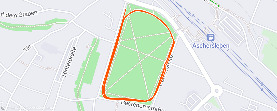 Map of the activity, Lunch Run